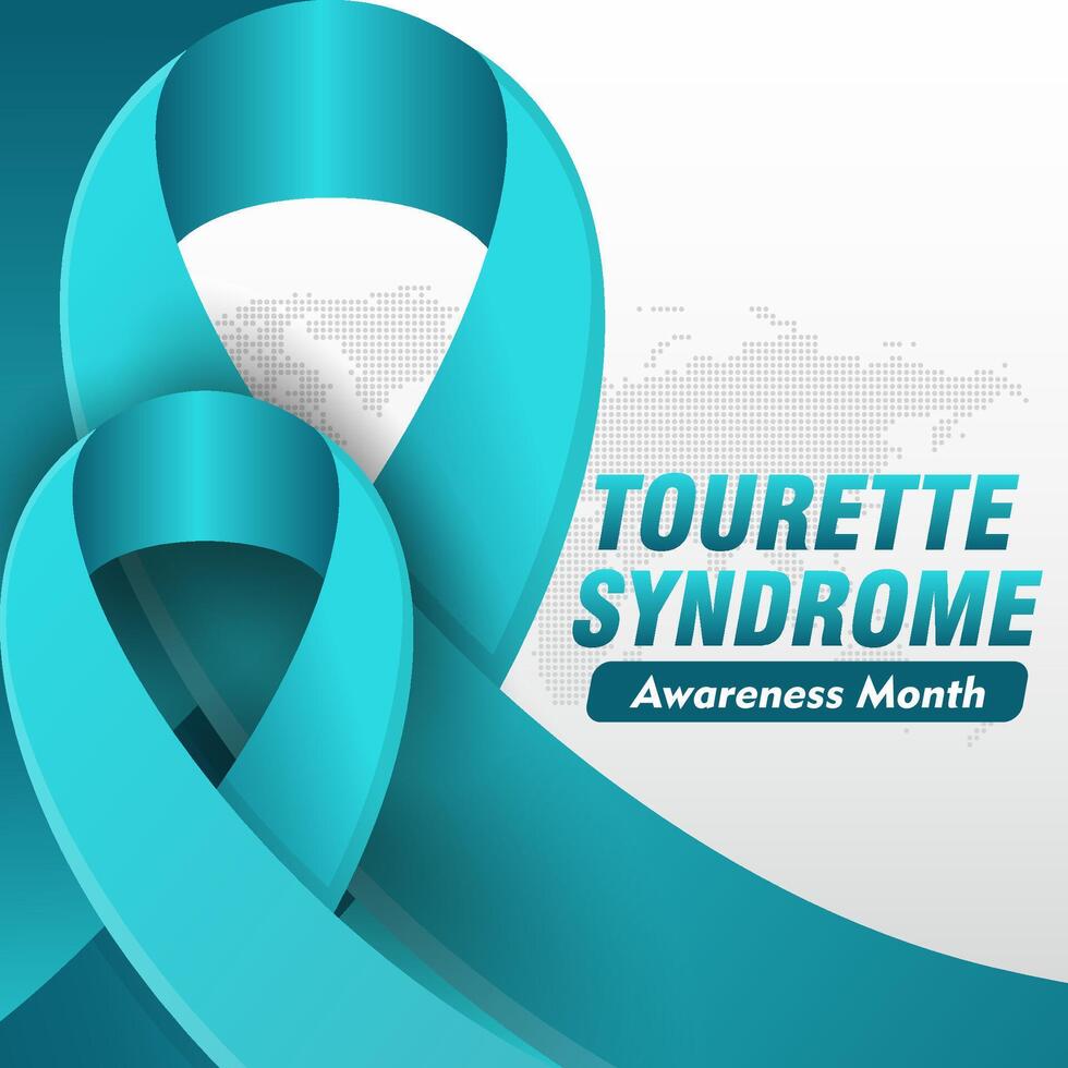 Tourettes Awareness Month. observed every year in May vector