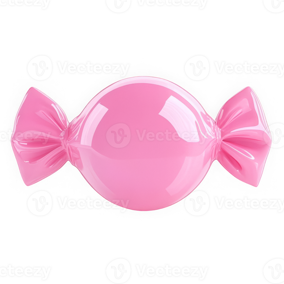 Colorful wrapped candy icon design for sweet treat themes and holiday decorations. png