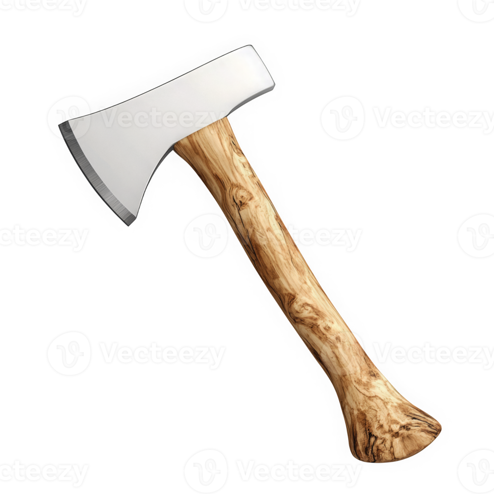 Glossy hand axe icon for design projects and digital applications. png