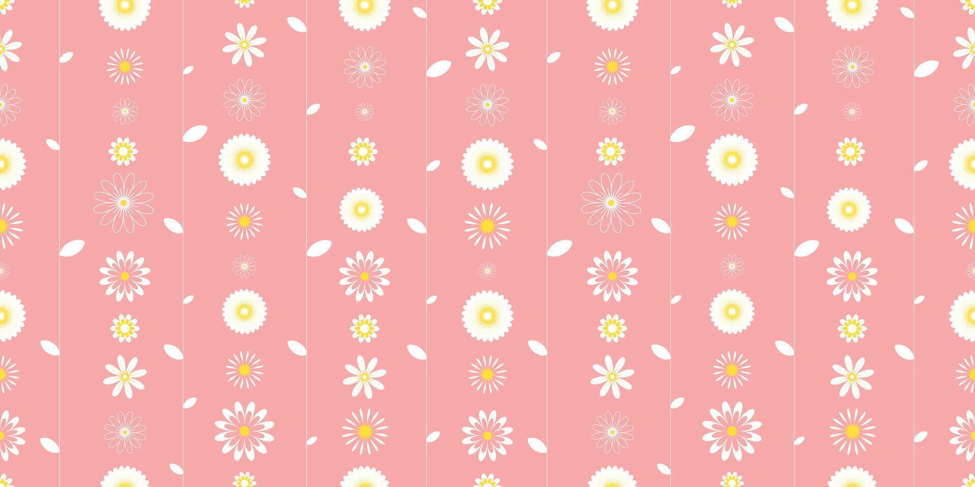 Cute floral print for textile, packaging, wallpaper, design vector