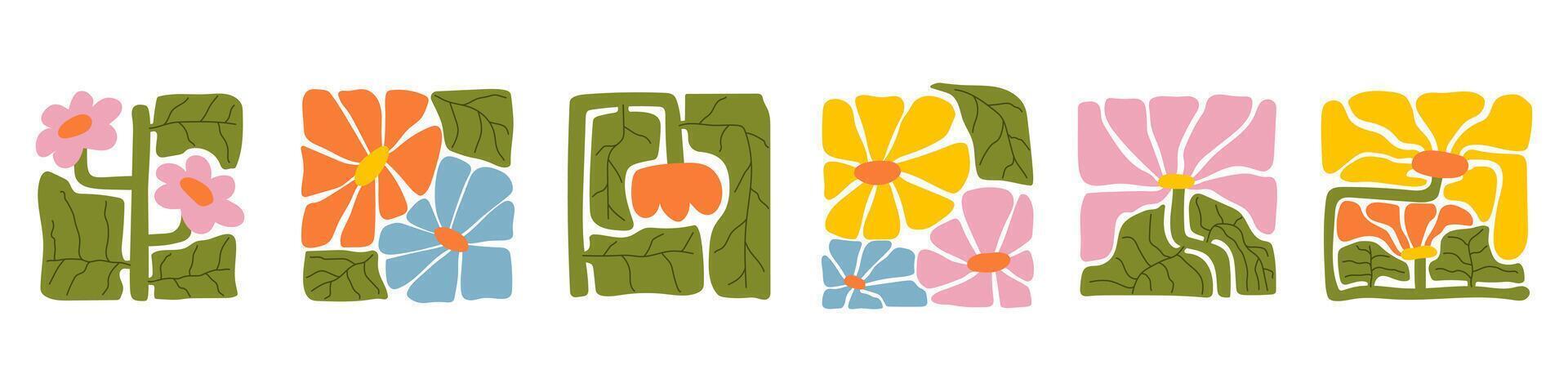 Botanical doodle background art se vector