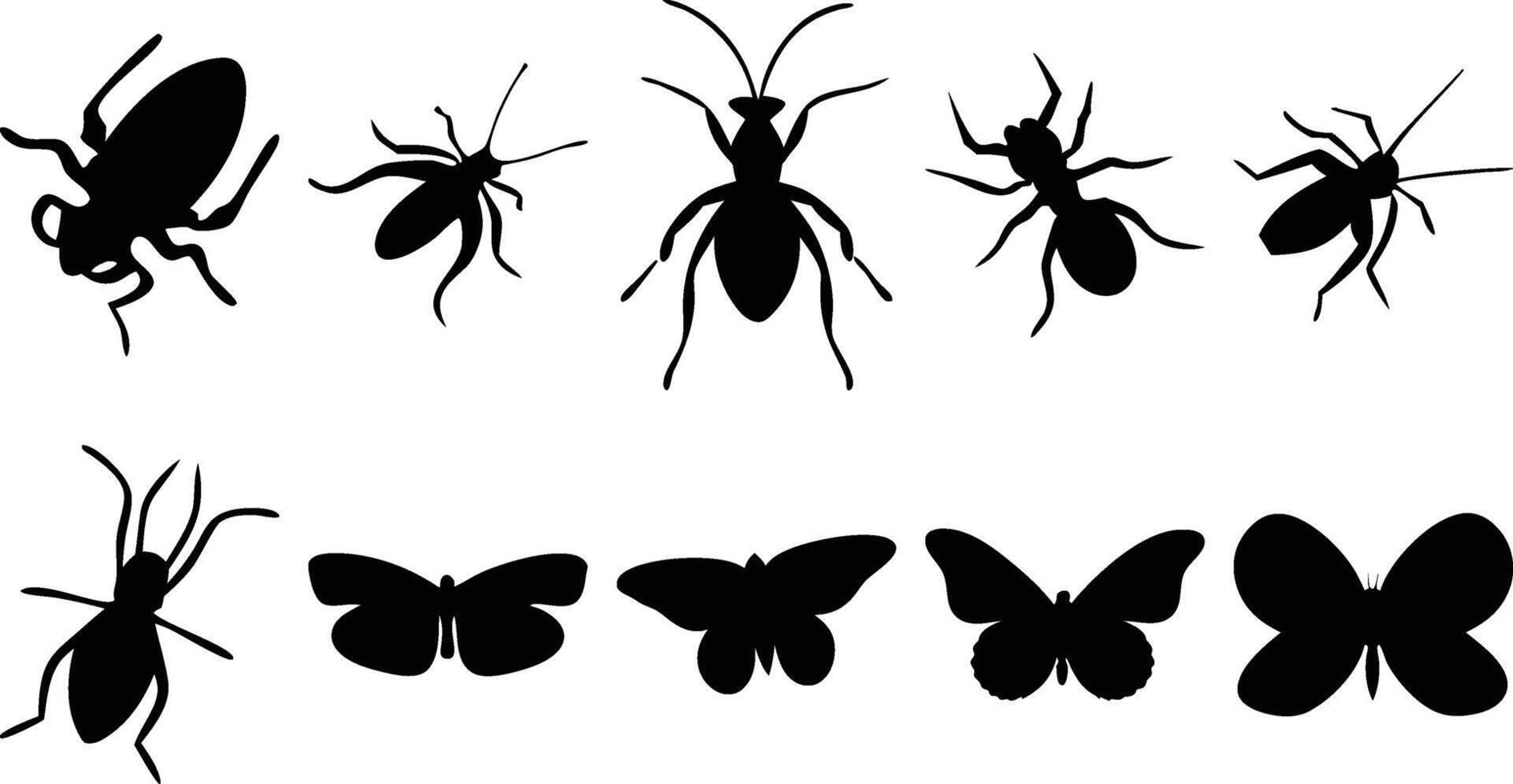 Minimalist Insect Pack vector