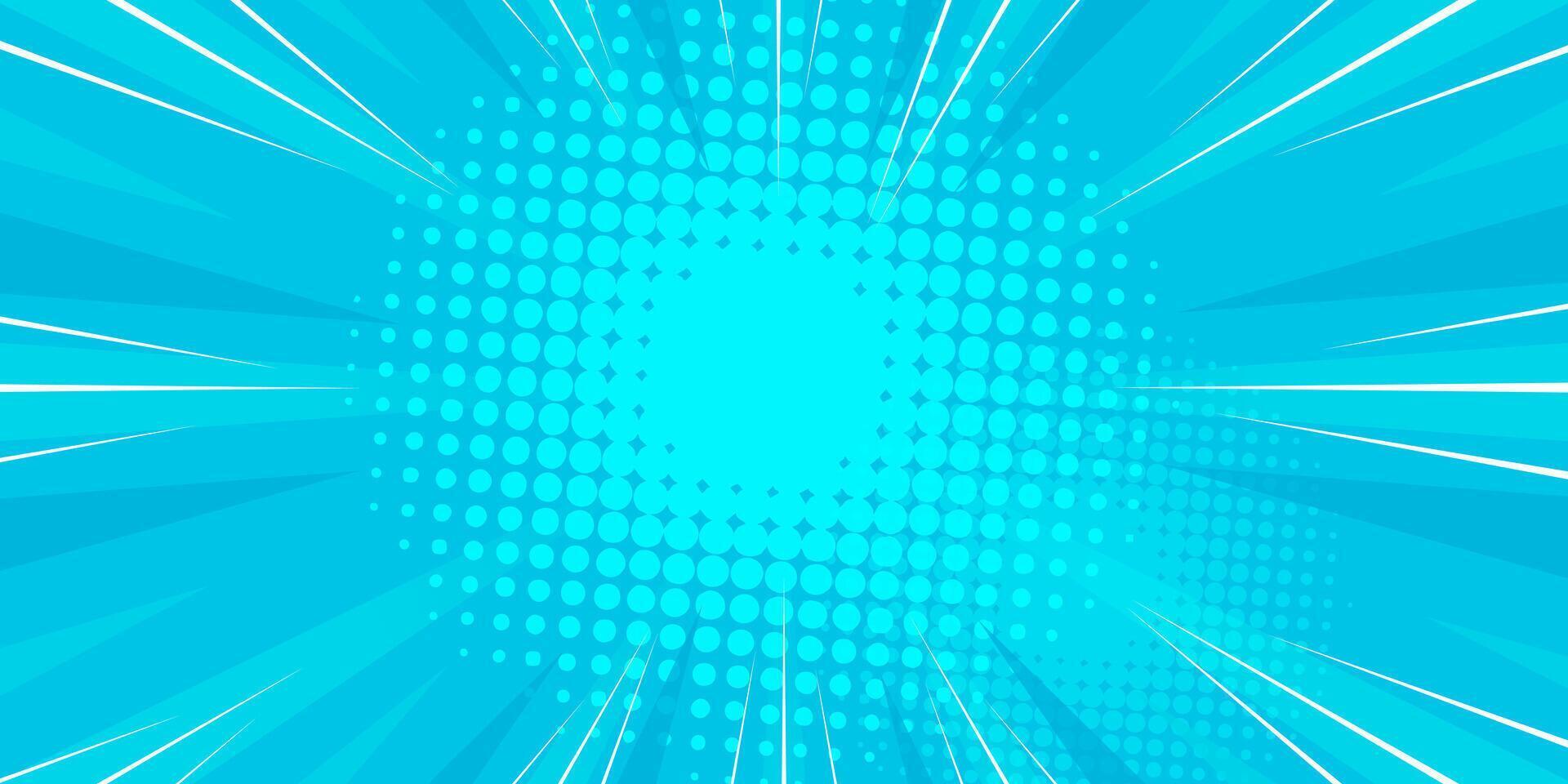 Comic book background with rays of light vector