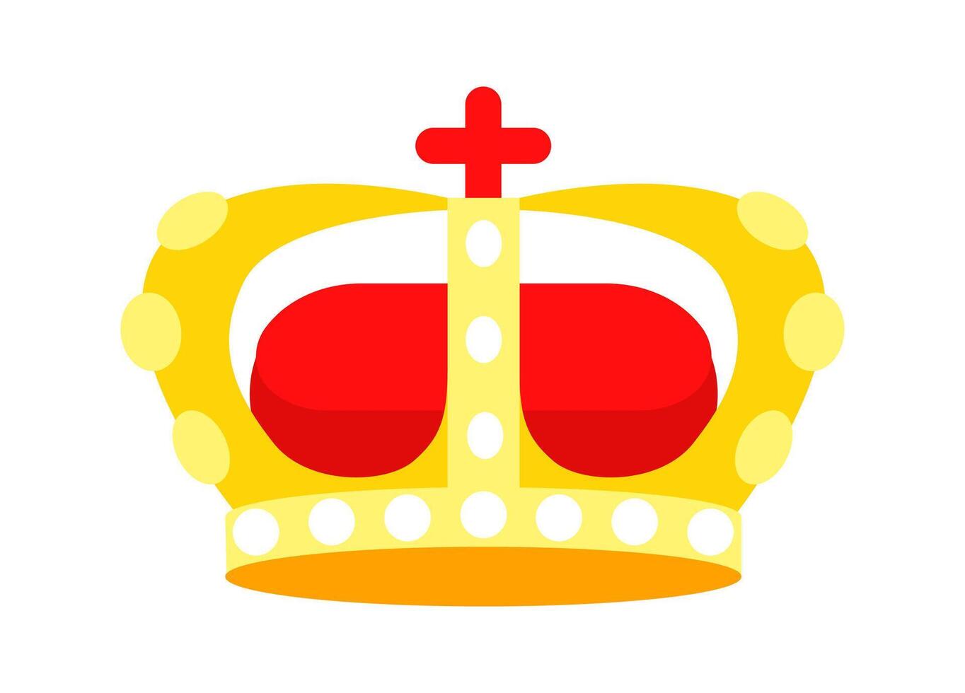 Golden royal crown representing monarchy and kingdom vector