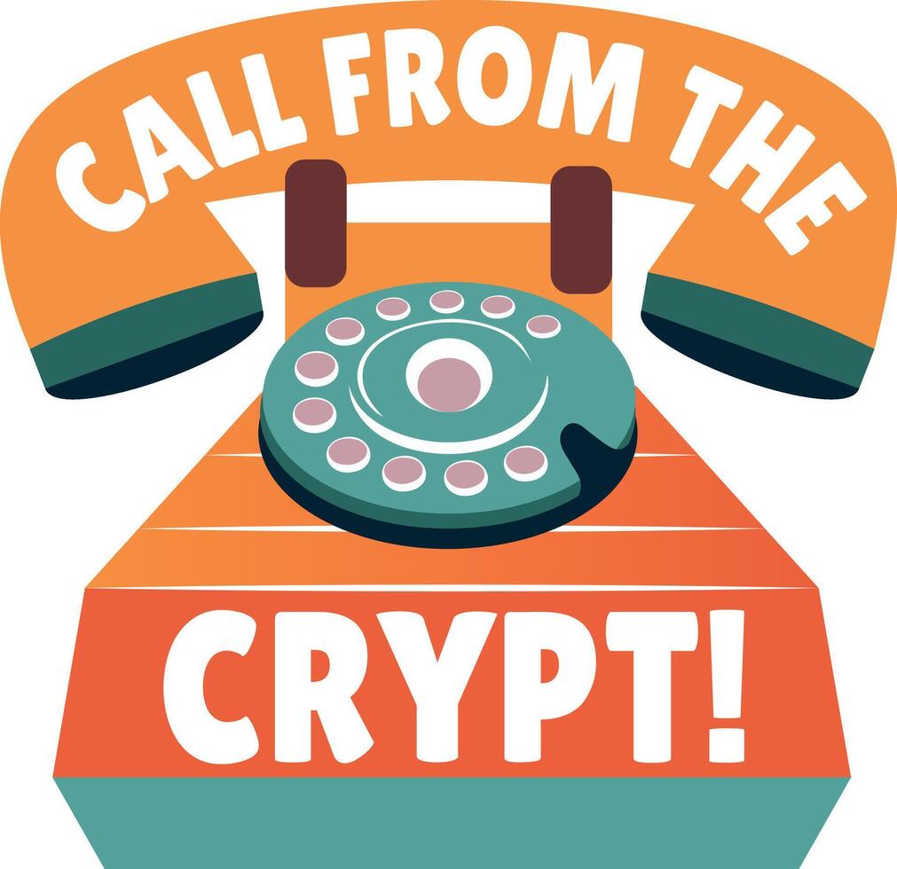 A flat style sticker of retro phone vector