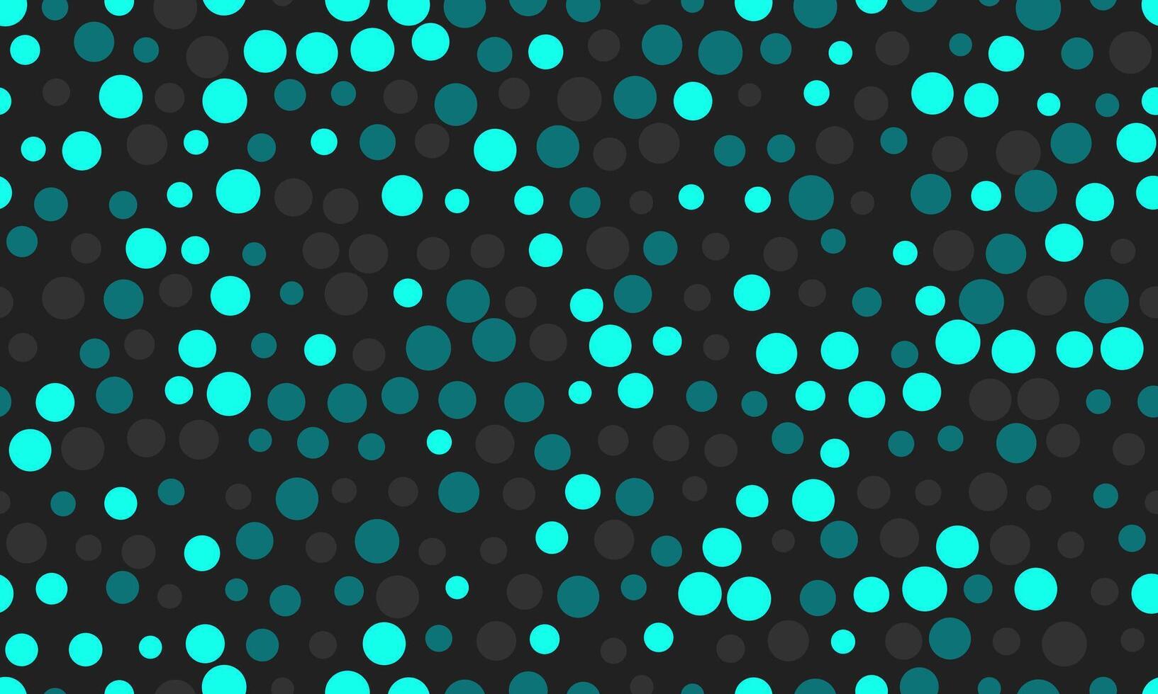 Abstract vibrant teal and gray circles on black background. Perfect for website banners, social media graphics, textile designs, and presentations. vector
