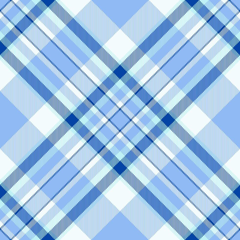 Elegant blue plaid pattern, perfect for textile design, fashion, or website backgrounds. This seamless texture offers a sophisticated and calming aesthetic, symbolizing order and tranquility. vector