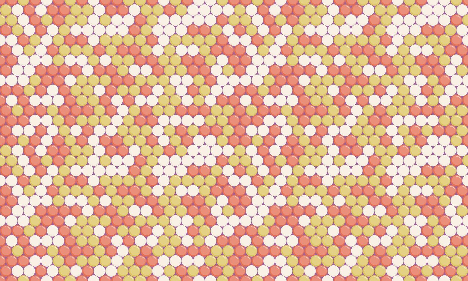 Abstract pastel pink and beige circle pattern. Modern geometric texture ideal for website backgrounds, textile design, or vibrant branding. vector