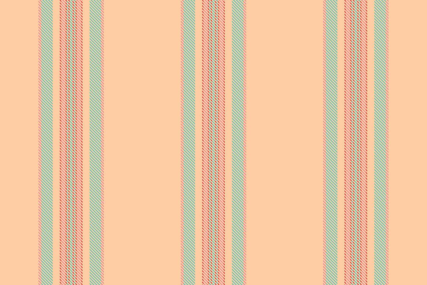 Ropular seamless pattern stripe, 70s texture vertical. 7ress fabric textile lines background in orange and teal colors. vector