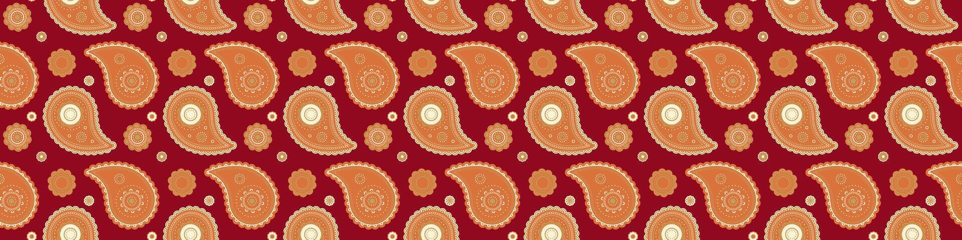 Flowing summer at tile embellishment. Victorian paisley vitality tranquility. Growth ornamental by idea tropical. vector
