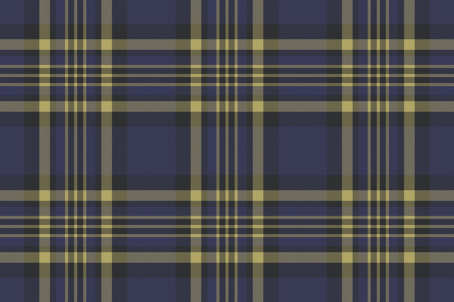 Elegant navy and gold plaid pattern. Perfect for textile design, website backgrounds, or apparel projects. This classic check design evokes sophistication and timeless style. vector