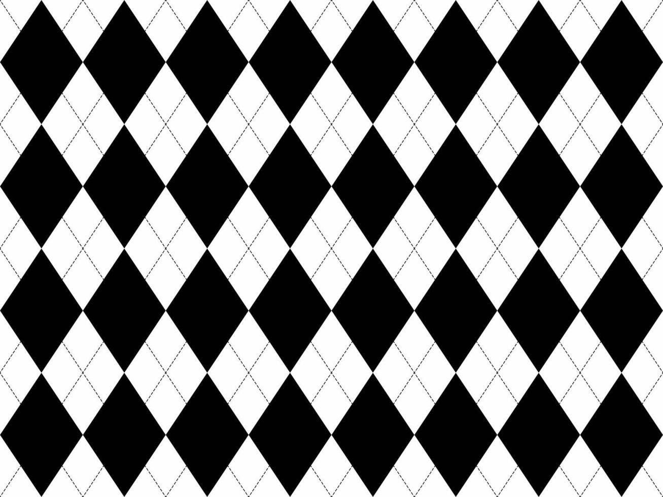 Stylish black and white diamond pattern. Perfect for backgrounds, textiles, or website design. Classic geometric design with a modern feel, offering versatility and visual impact. vector
