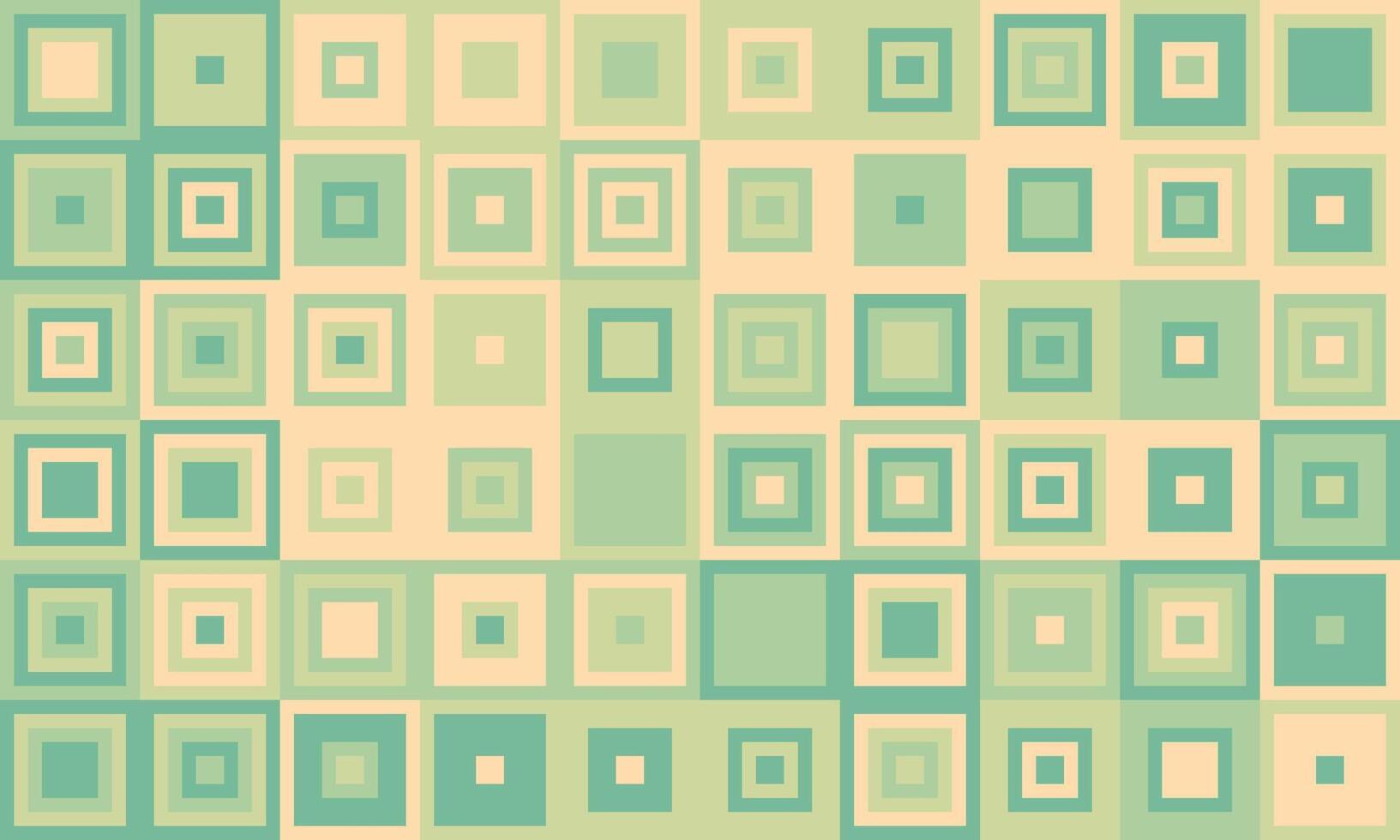 Abstract geometric background featuring a calming pastel palette of green and beige squares. Ideal for website banners, presentations, or as a subtle texture. vector