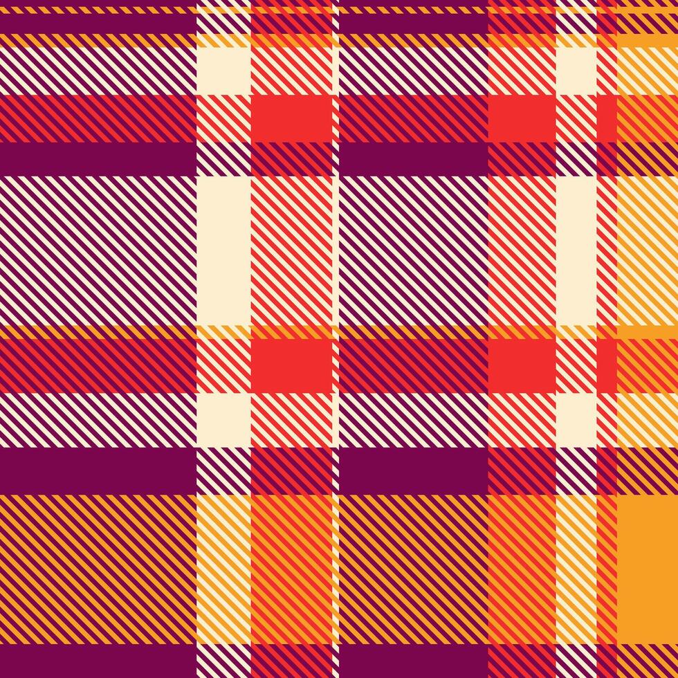 Vibrant autumnal plaid pattern. Warm, rich colors create a cozy and stylish design perfect for textiles, apparel, or seasonal branding. This seamless texture offers endless design possibilities. vector