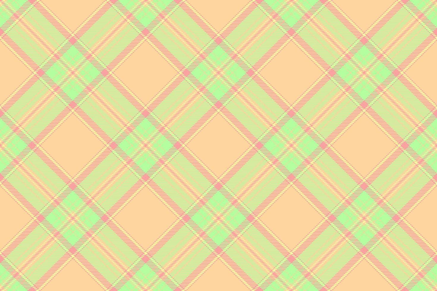 A plaid pattern in green and pink vector