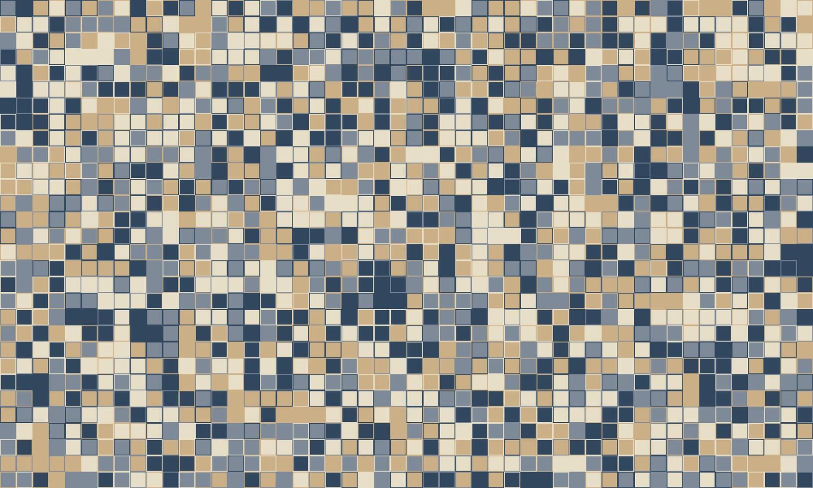 Abstract mosaic tile texture in muted beige, blue, and gray tones. Perfect for backgrounds, website designs, or textile patterns. vector