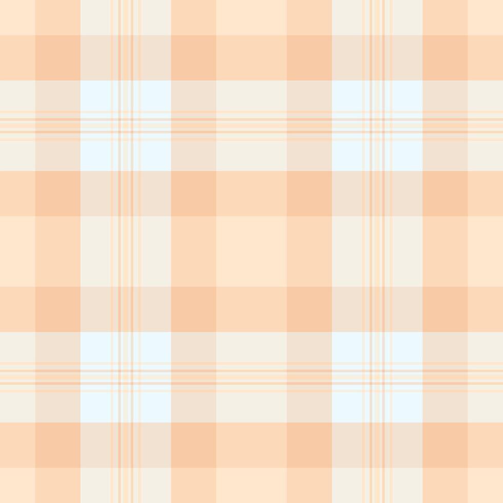 Advertisement fabric check , livingroom pattern texture seamless. Sensual background tartan textile plaid in light and linen colors. vector