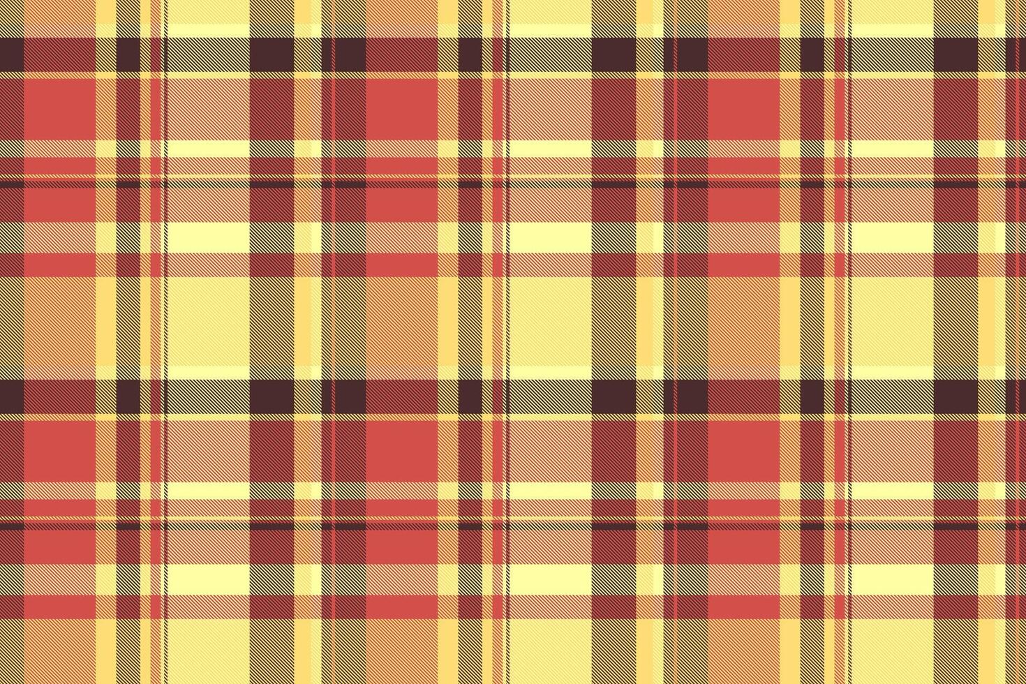 Cross tartan pattern textile, sale fabric background plaid. Contour texture check seamless in red and dark colors. vector