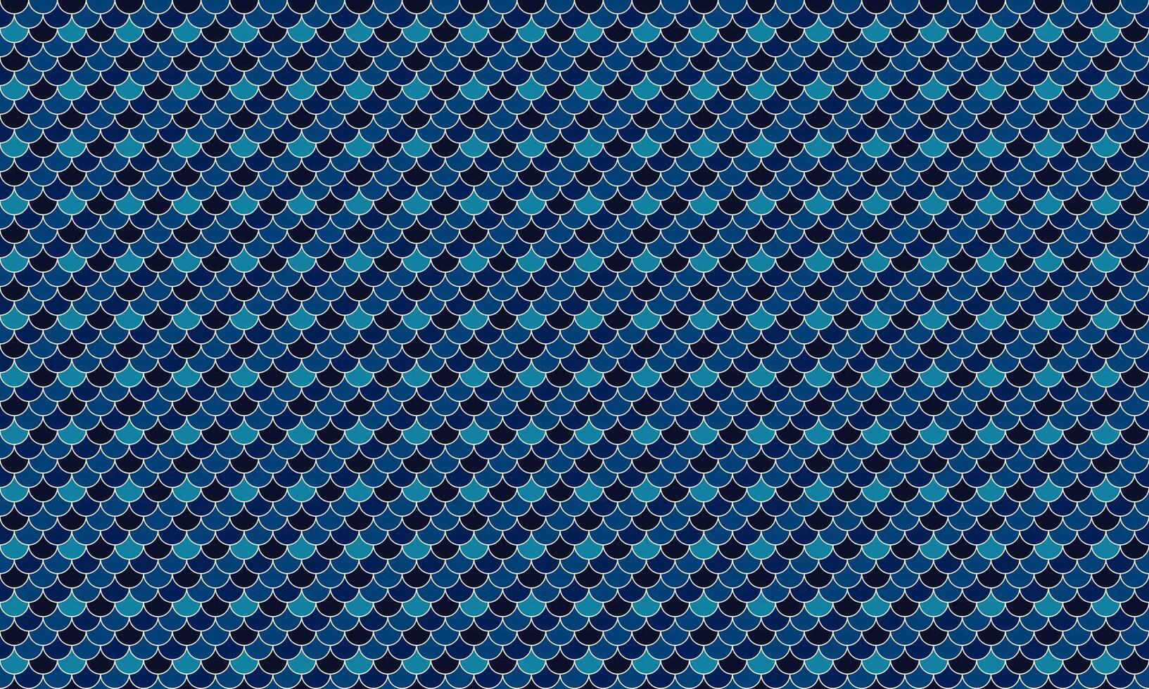 Abstract seamless pattern of overlapping scales in shades of blue. Perfect for backgrounds, textures, website design, or any project needing a sophisticated, geometric feel. vector