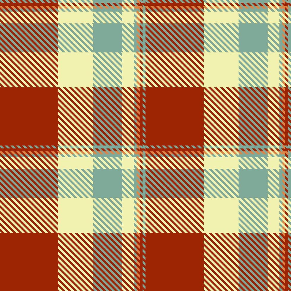 Professional textile texture , thin tartan plaid check. Christmas background fabric seamless pattern in red and light colors. vector