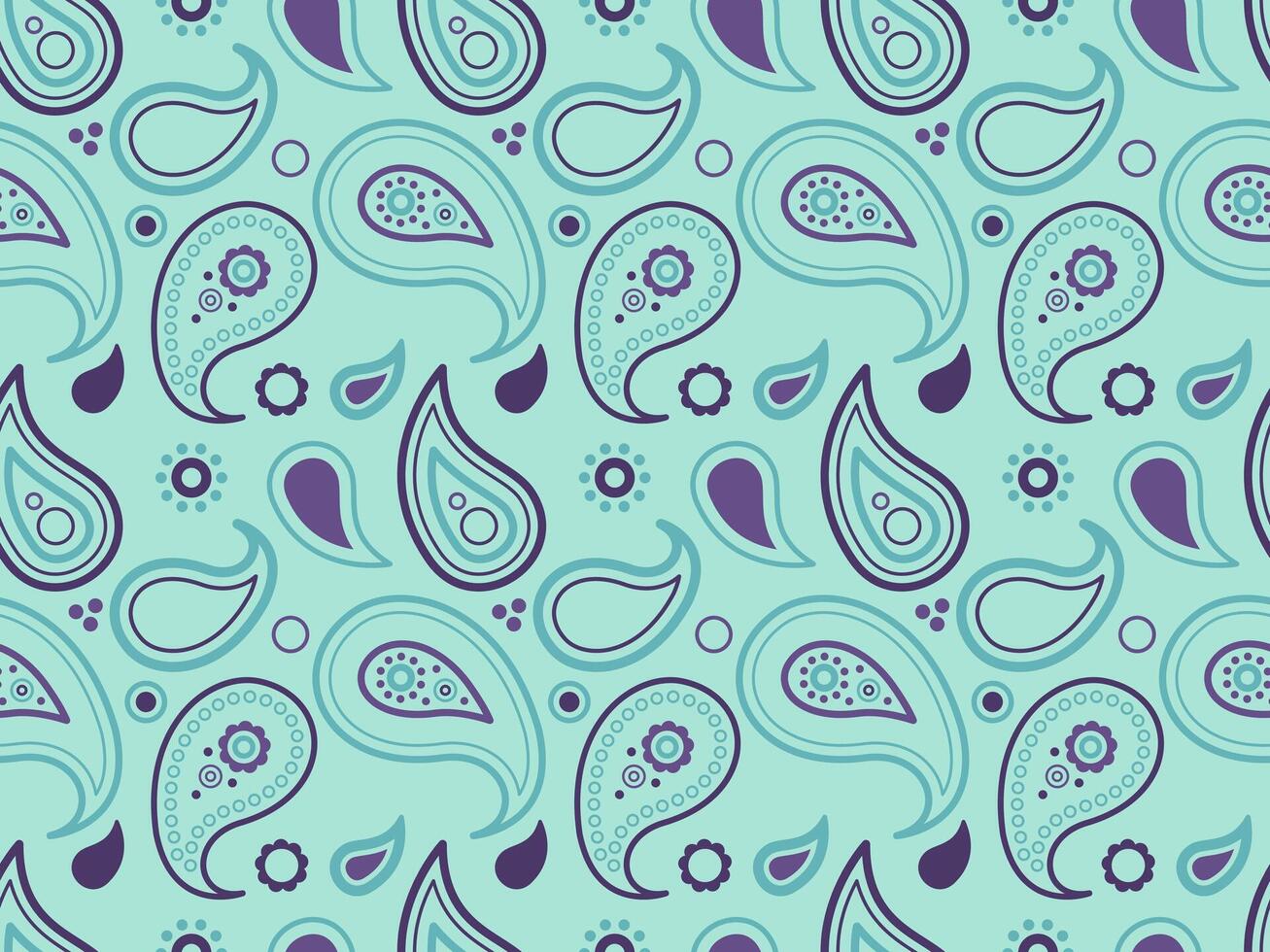 Card indian on vintage linen. Decorative custom a paisley contemporary. Costume ornate in style endless. vector