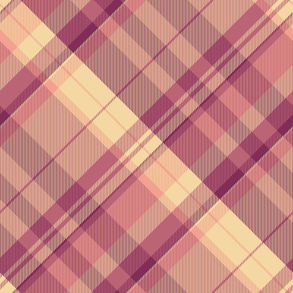 Elegant diagonal plaid pattern in soft mauve and cream tones. Perfect for textile design, fashion, home decor, or website backgrounds. Subtle texture adds visual interest. vector