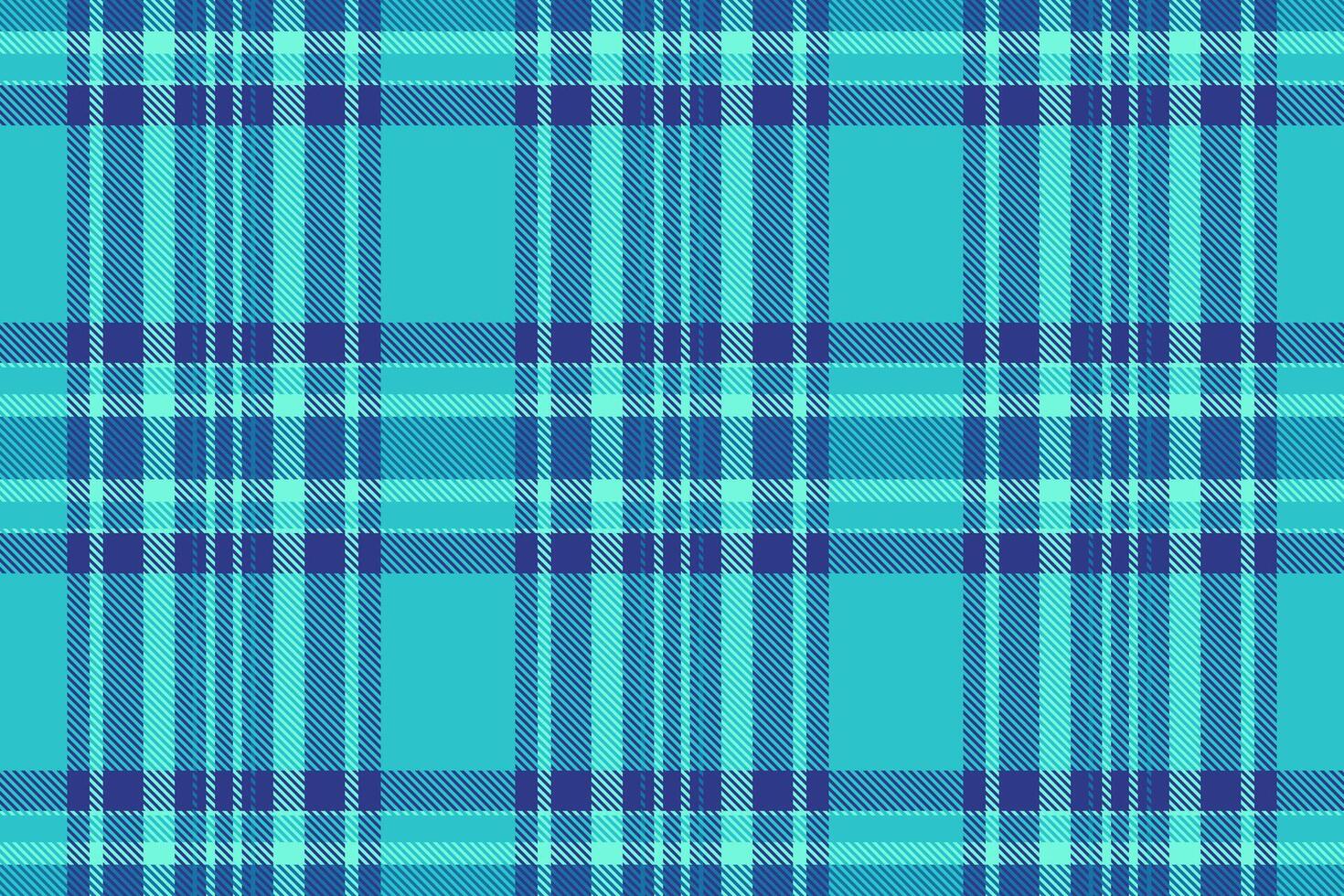 Vibrant teal and navy plaid pattern. Perfect for textile design, fashion, website backgrounds, or any project needing a refreshing, structured visual. vector