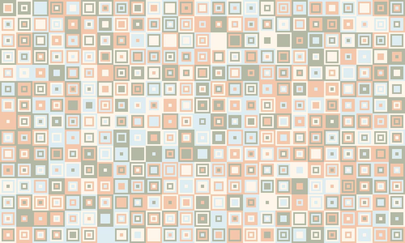 Abstract pastel square pattern. Perfect for website backgrounds, textile design, or minimalist branding. Subtle color variations create a calming, modern aesthetic. vector