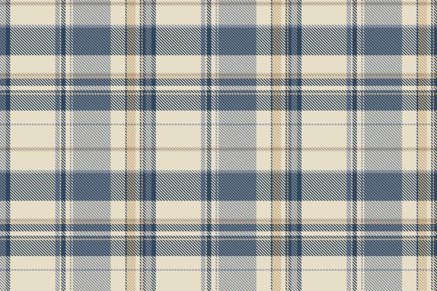 Calm seamless tartan textile, cultural background pattern plaid. Platform check fabric texture in light and cyan colors. vector