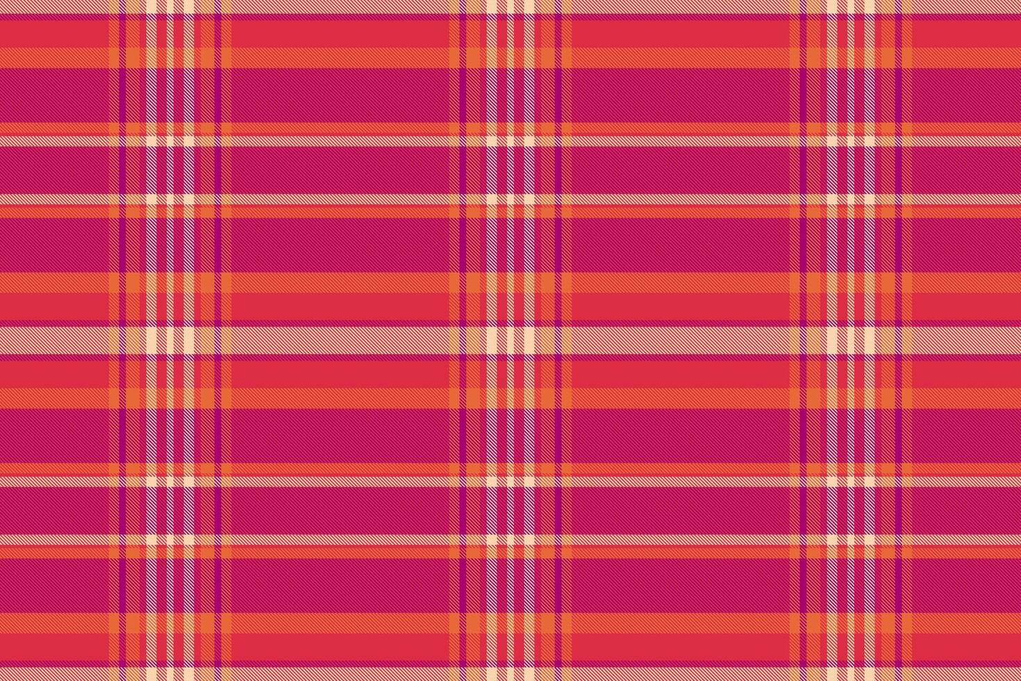 Handkerchief pattern tartan fabric, suite texture check . Revival textile plaid background seamless in red and pink colors. vector