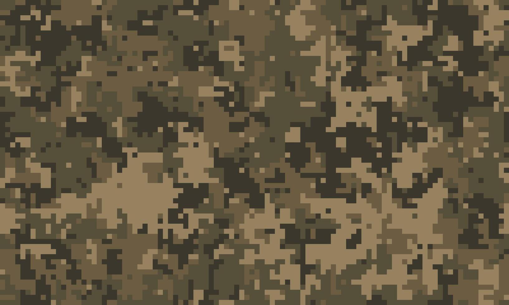 Abstract digital camouflage pattern. Perfect for backgrounds, textures, military or tactical designs, and more. Earthy tones blend seamlessly, creating a versatile, visually appealing image. vector