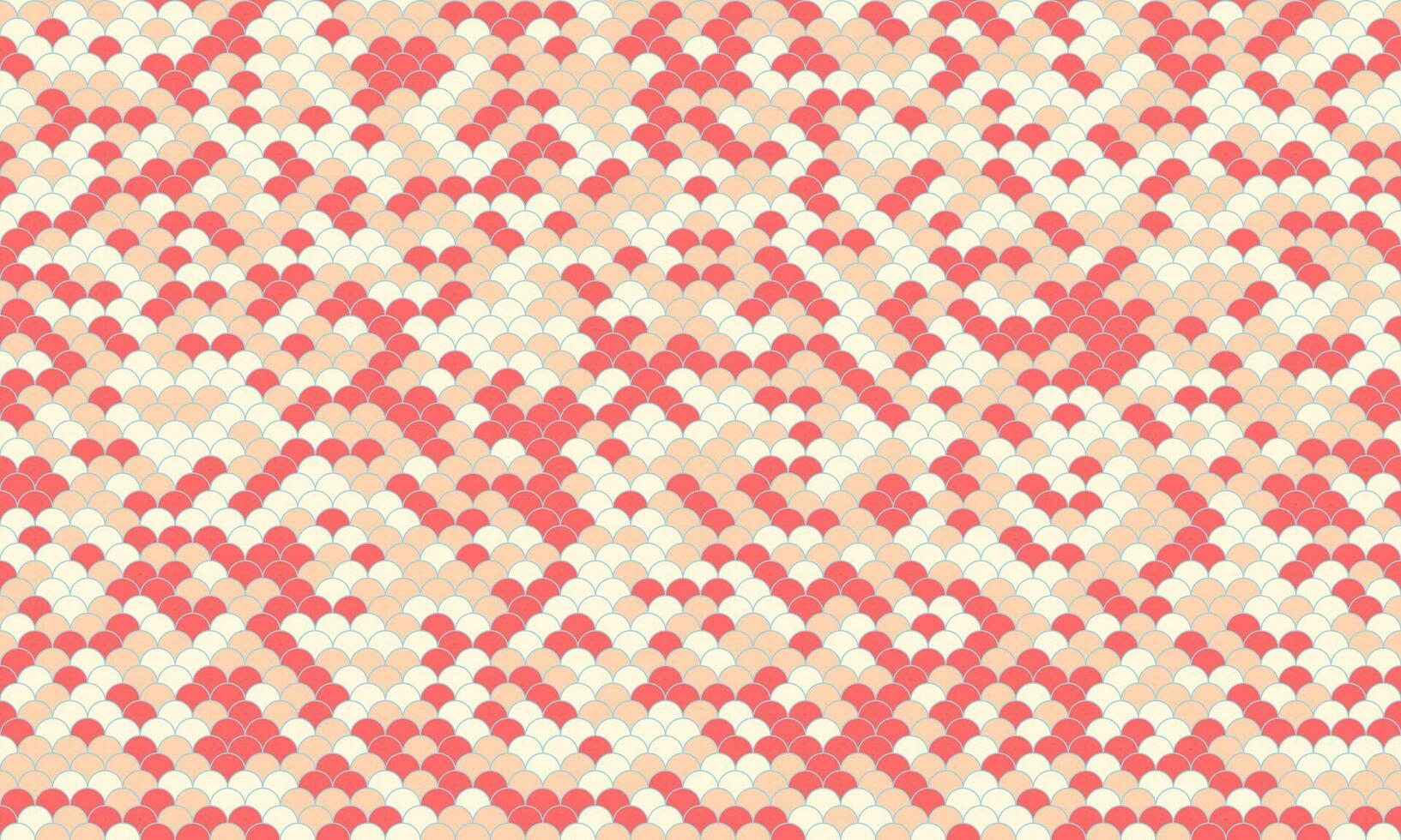 Abstract coral and cream geometric pattern. Ideal for textile design, website backgrounds, or fashionrelated projects. vector