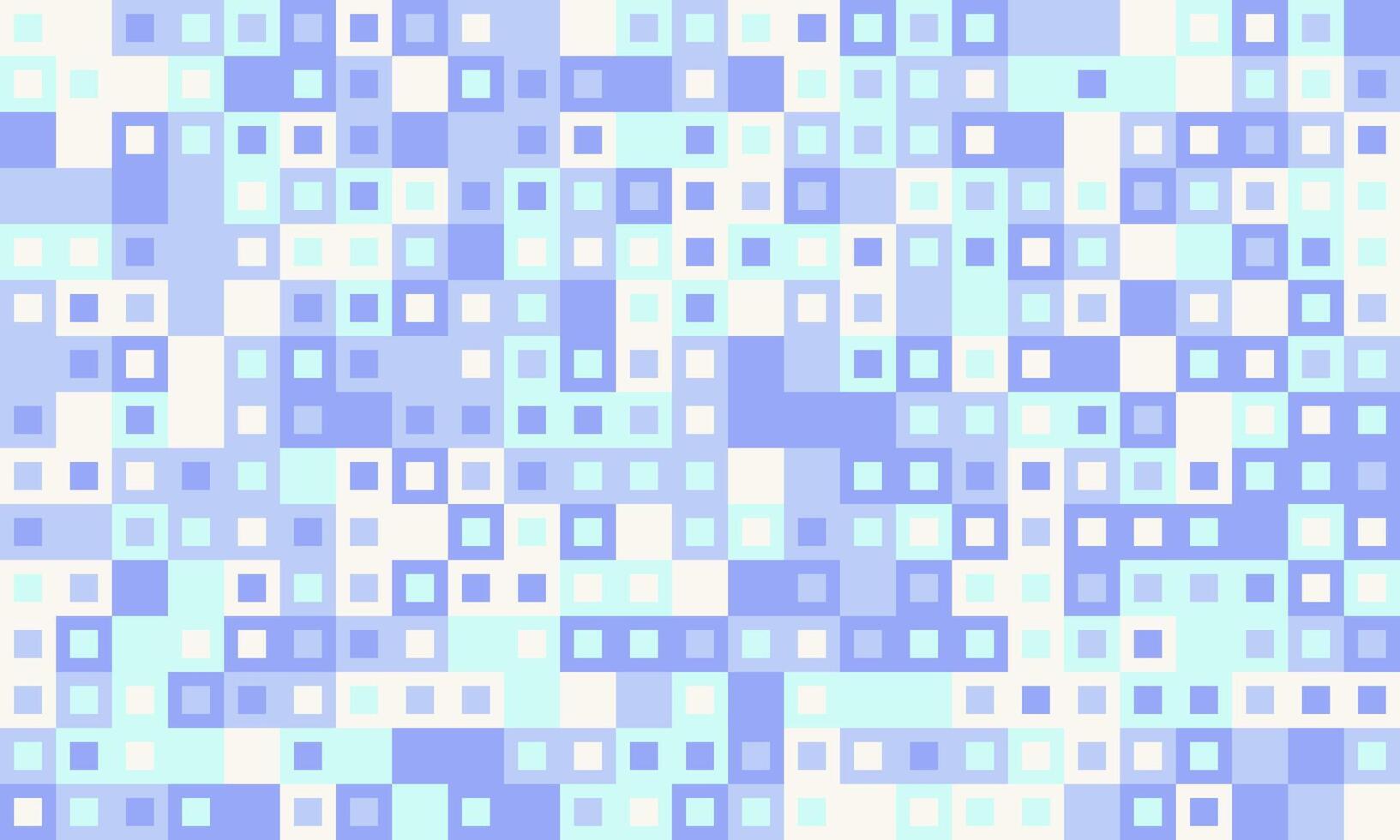 Abstract pastel blue square pixel pattern. Perfect for website backgrounds, presentations, tech designs, and modern branding. Evokes feelings of calm, technology, and data visualization. vector