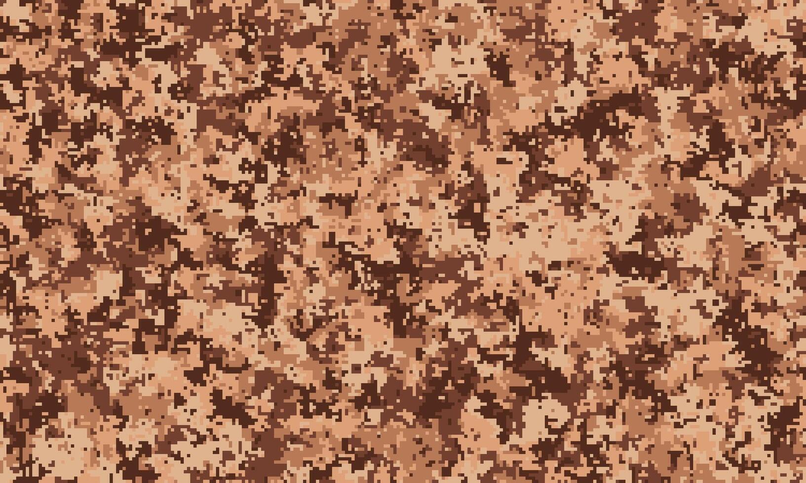 Desert camouflage pattern, digital seamless texture. Ideal for backgrounds, fabric design, military or adventure themes. Represents concealment, strategy, and adaptability. vector