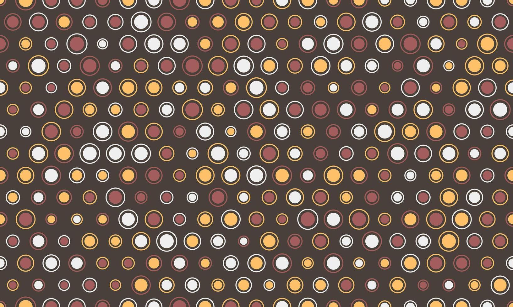 Abstract seamless pattern of colorful circles on a dark background. A playful yet sophisticated design, perfect for website backgrounds, textile prints, or packaging. vector