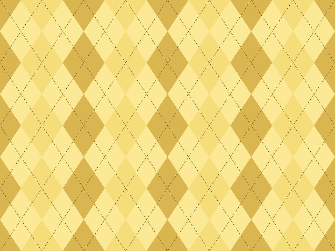 Elegant gold and pale yellow argyle diamond pattern. Perfect for backgrounds, textures, website design, or fashion projects. Subtle, sophisticated, and versatile design. vector