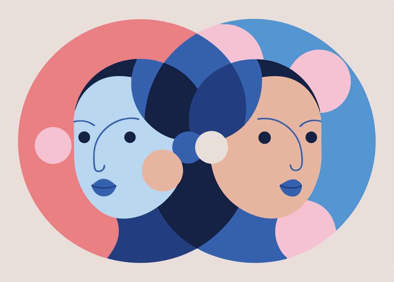 People human concept Abstract color background vector