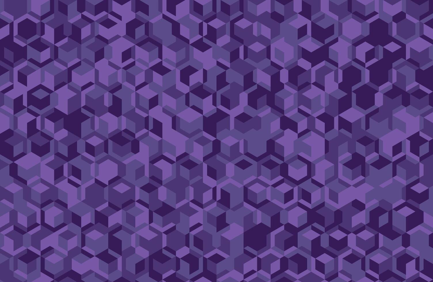 Abstract purple geometric background. Intricate cube pattern creates a dynamic, modern design. Ideal for websites, presentations, or textile prints. vector