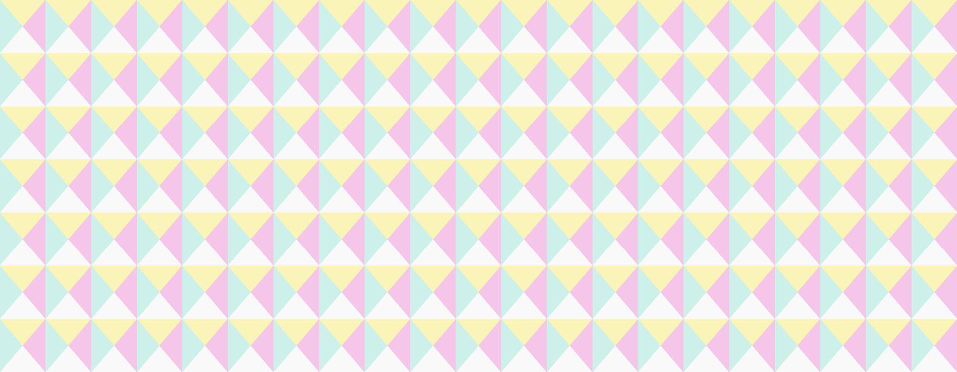 Pastel diamond pattern background. Ideal for website design, social media, or print projects needing a soft, geometric texture. Subtle color palette evokes feelings of calm and sweetness. vector
