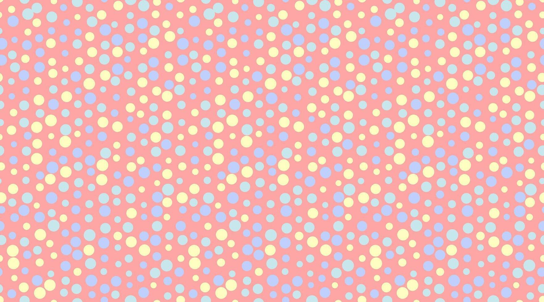 Delightful pastel polka dot pattern. Perfect for cheerful backgrounds, textile designs, or playful branding. This seamless, design offers a vibrant and optimistic aesthetic. vector