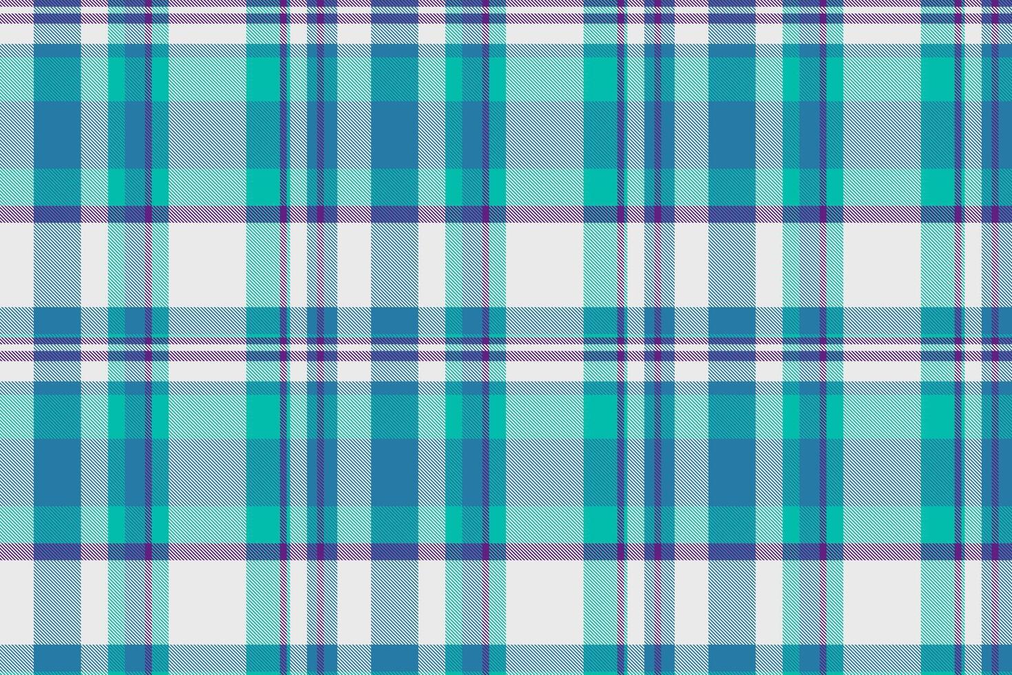 Kitchen texture background check, scratch textile pattern tartan. Tailor plaid seamless fabric in white and cyan colors. vector