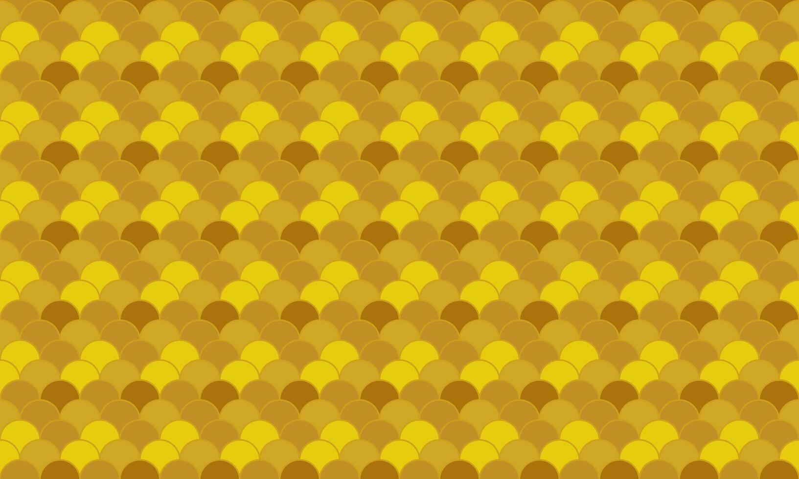Abstract gold and amber scale pattern. Elegant, luxurious texture ideal for backgrounds, website design, or textile prints. Evokes wealth, prosperity, and sophistication. vector