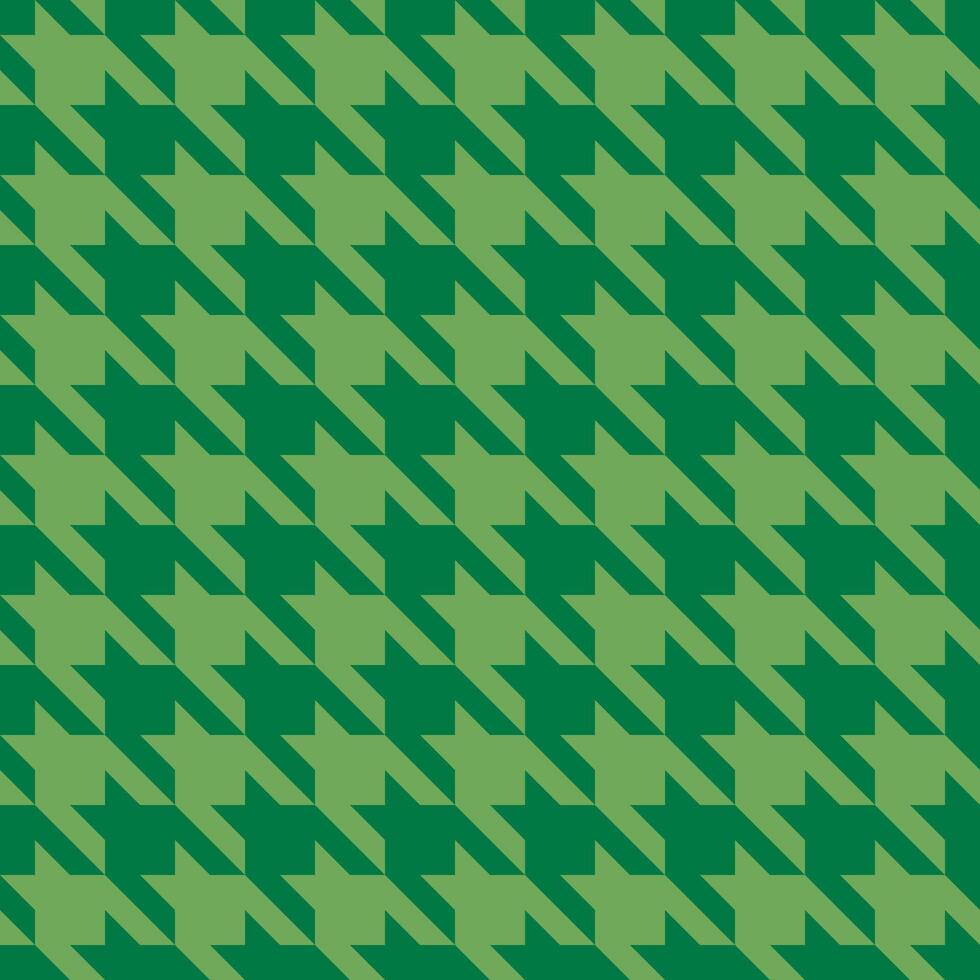Elegant green and olive houndstooth pattern. Perfect for textile design, website backgrounds, or fashion illustrations. This classic geometric texture evokes sophistication and timeless style. vector