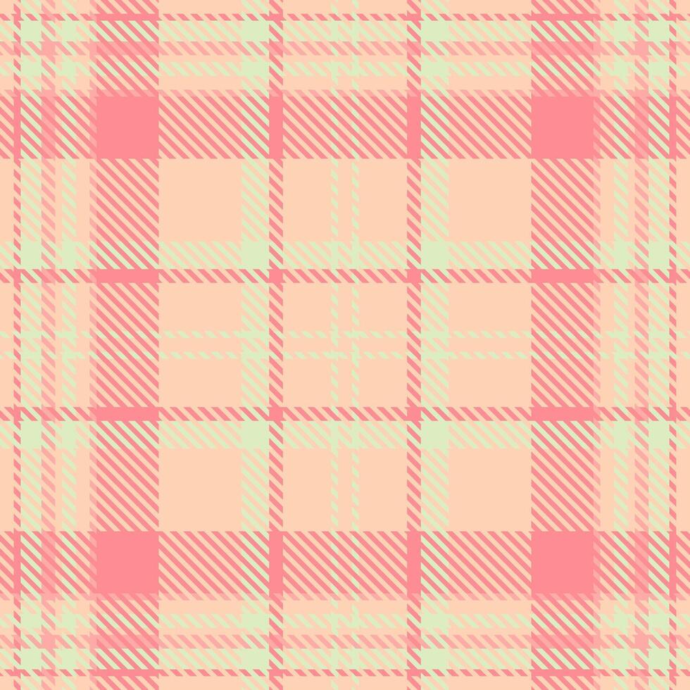 1950s background pattern seamless, sensual texture check . Colorful plaid textile tartan fabric in light and red colors. vector