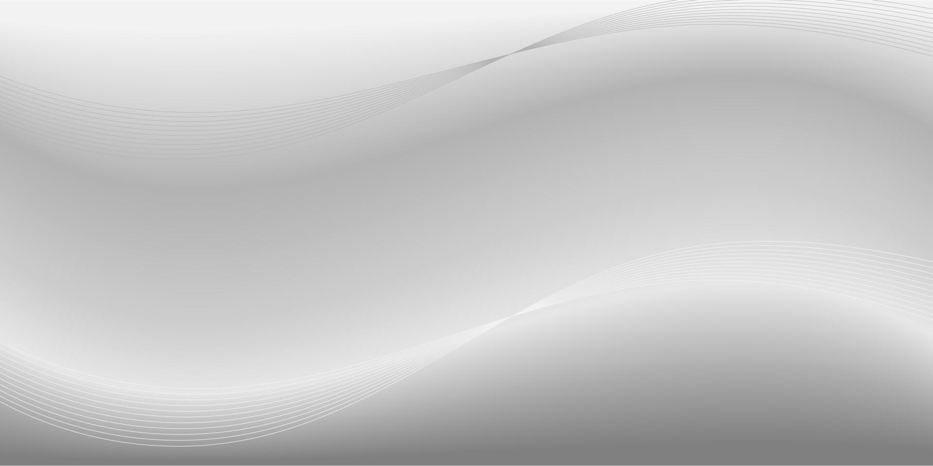Abstract Light Gray Wave Background vector
