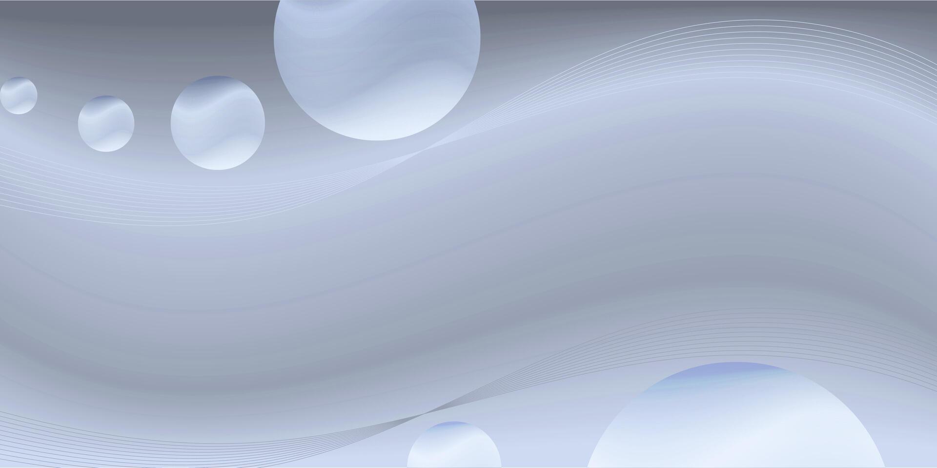 Abstract background with circles and waves vector