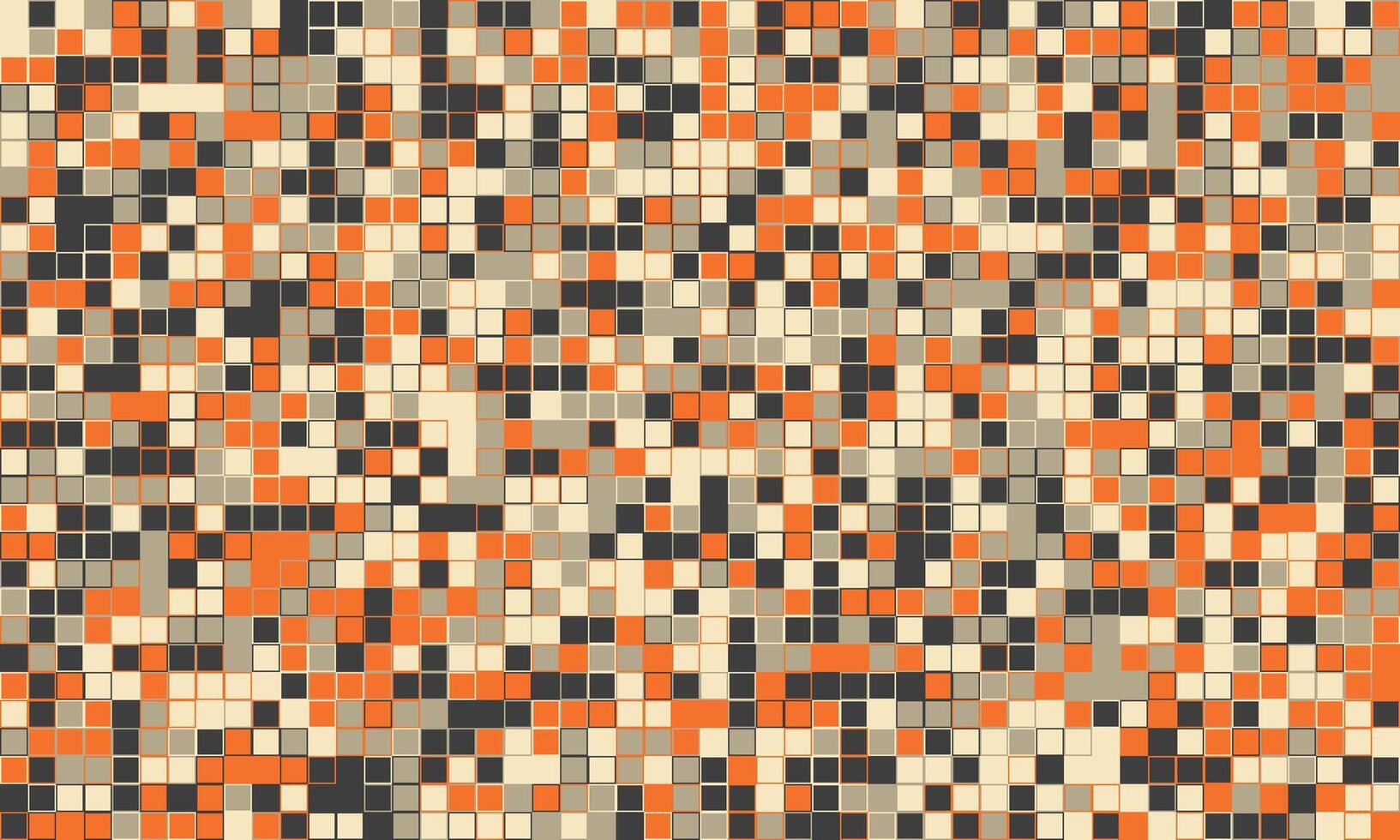 Abstract mosaic pattern. Earthy tones create a textured, pixelated design perfect for backgrounds, website banners, or textile prints. Evokes a sense of subtle energy and modern sophistication. vector