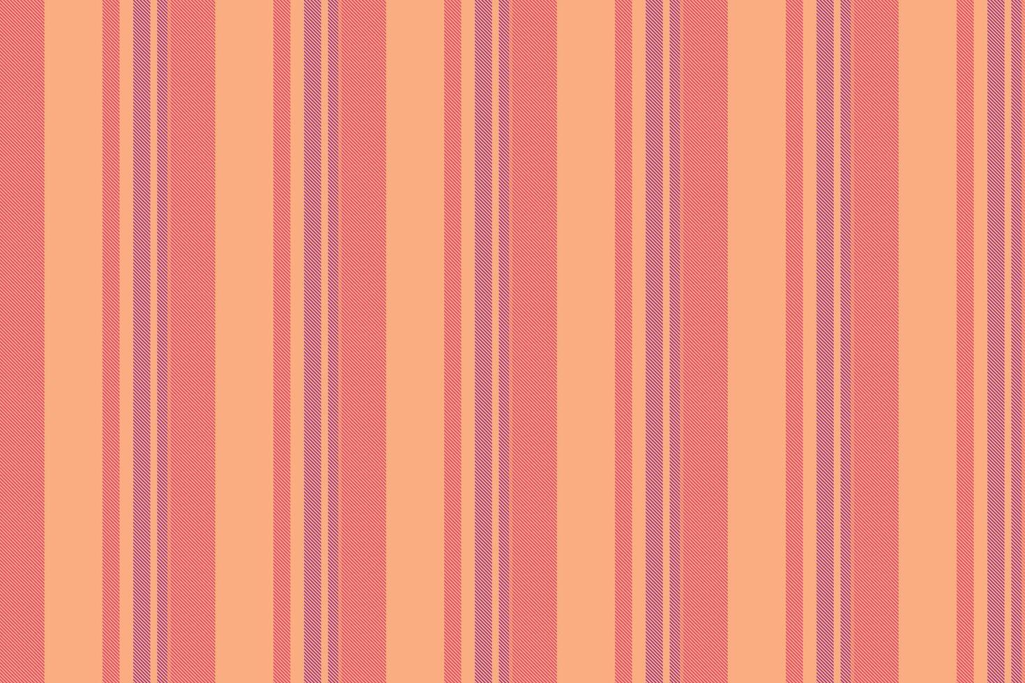 Vibrant vertical stripes in warm peach and coral hues create a cheerful, seamless pattern. vector