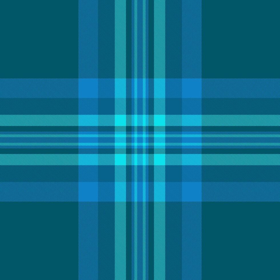 Scenery texture plaid check, knit pattern tartan background. Exotic textile seamless fabric in cyan and bright colors. vector