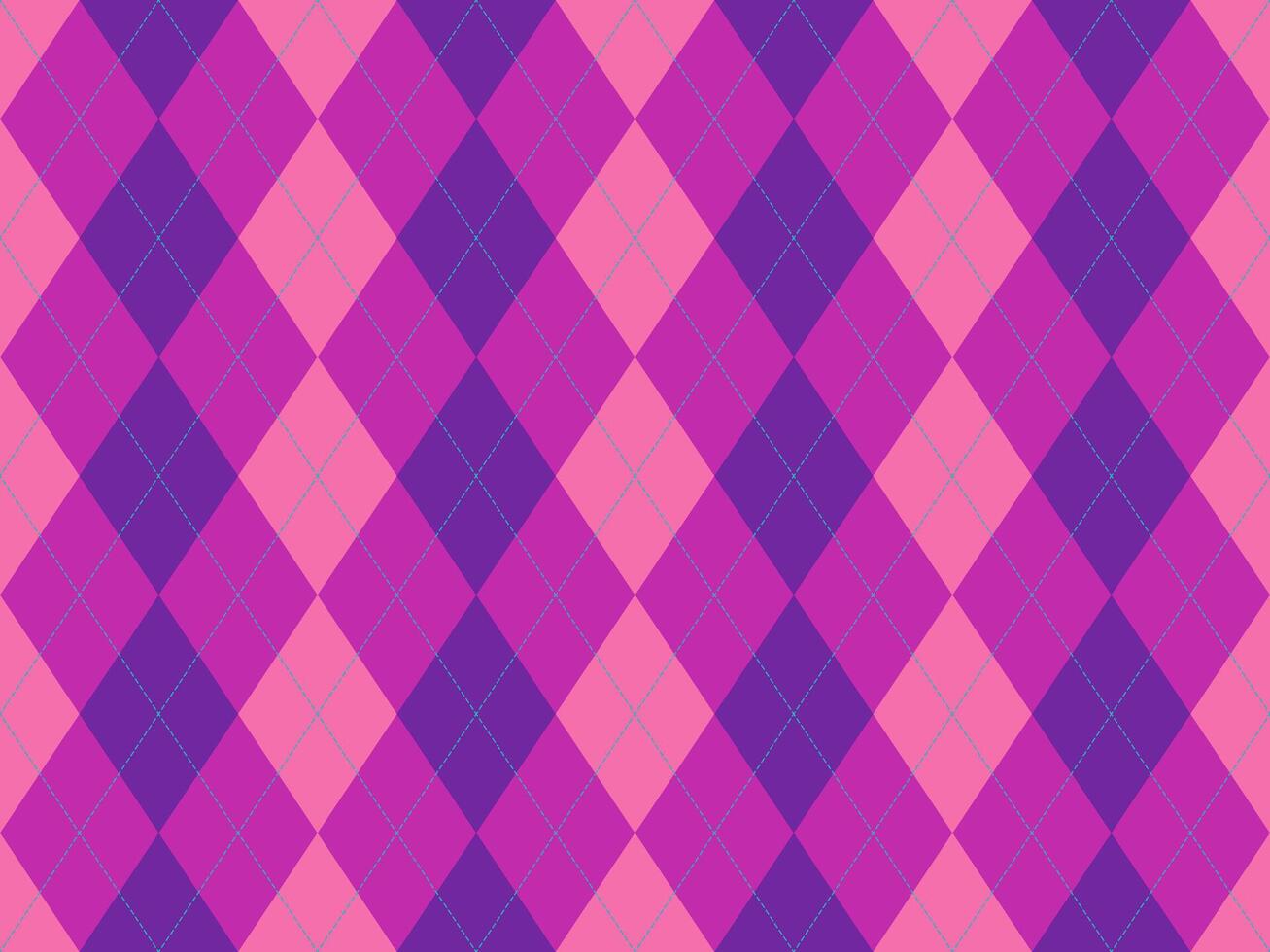 Vibrant pink and purple argyle pattern. Perfect for textile design, backgrounds, or playful branding. vector